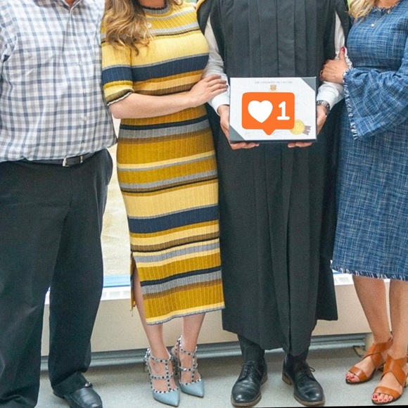 Ribbed striped dress - Picture 8 of 8